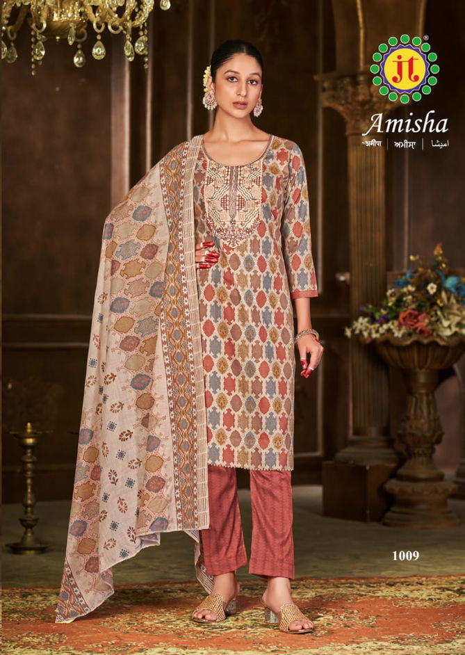 Jt Amisha Printed Designer Readymade Dress Catalog